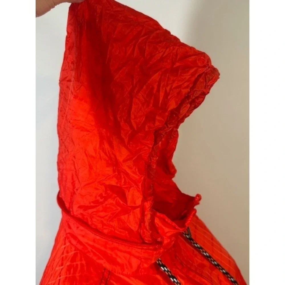 Free People Festival‎ Parachute Jacket Size L Packable Windbreaker Orange - Picture 6 of 12